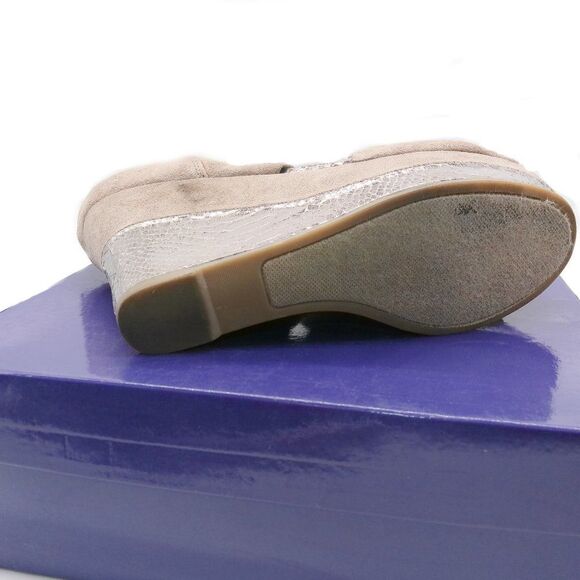 Madden Girl Kashmire Taupe Wedge Open Toed Closed Heel Womens Shoes Size10 - Picture 8 of 10